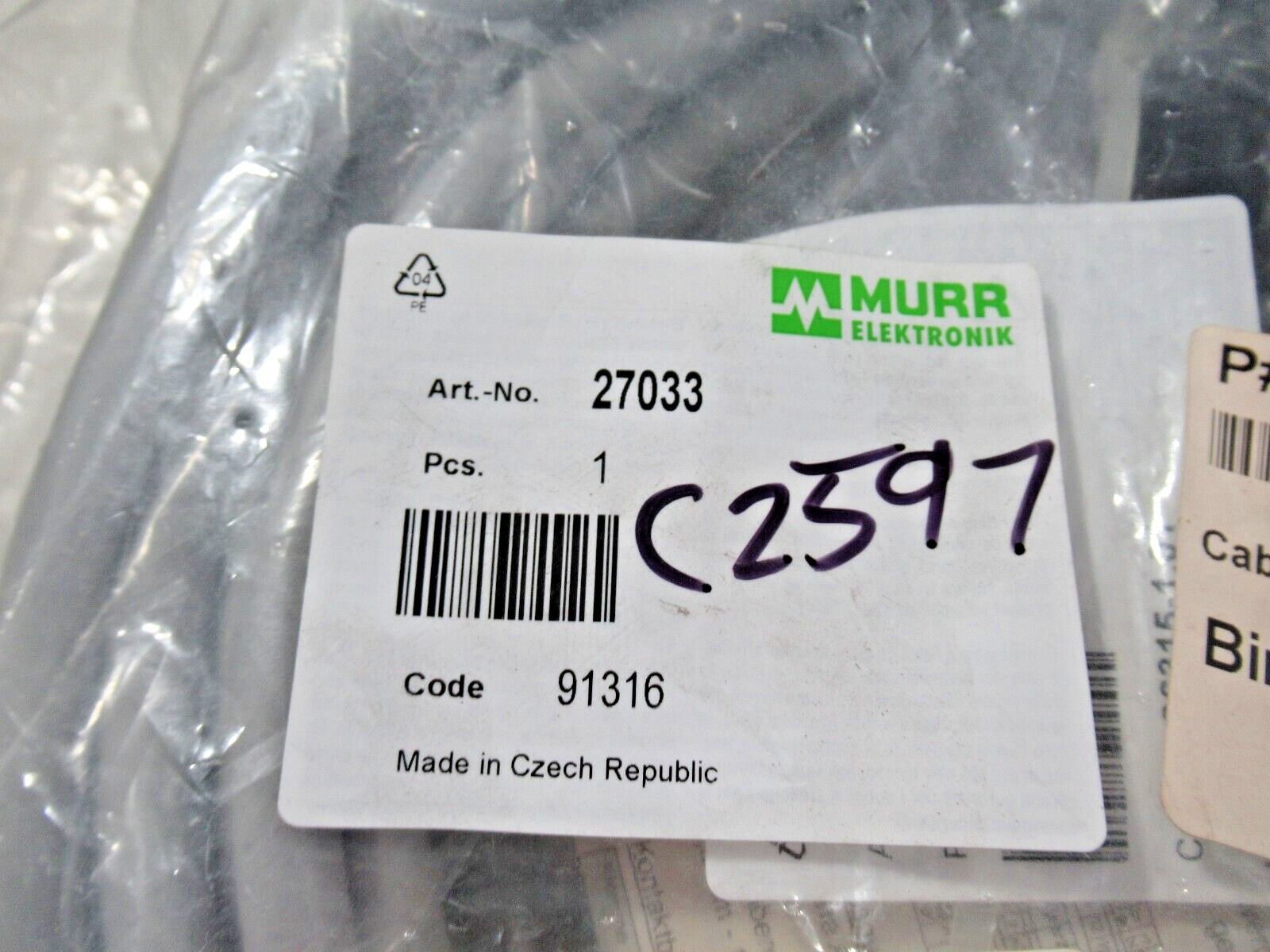 MURR ELEKTRONIK 27033 M12 Distribution Systems & Distribution Module *NEW*