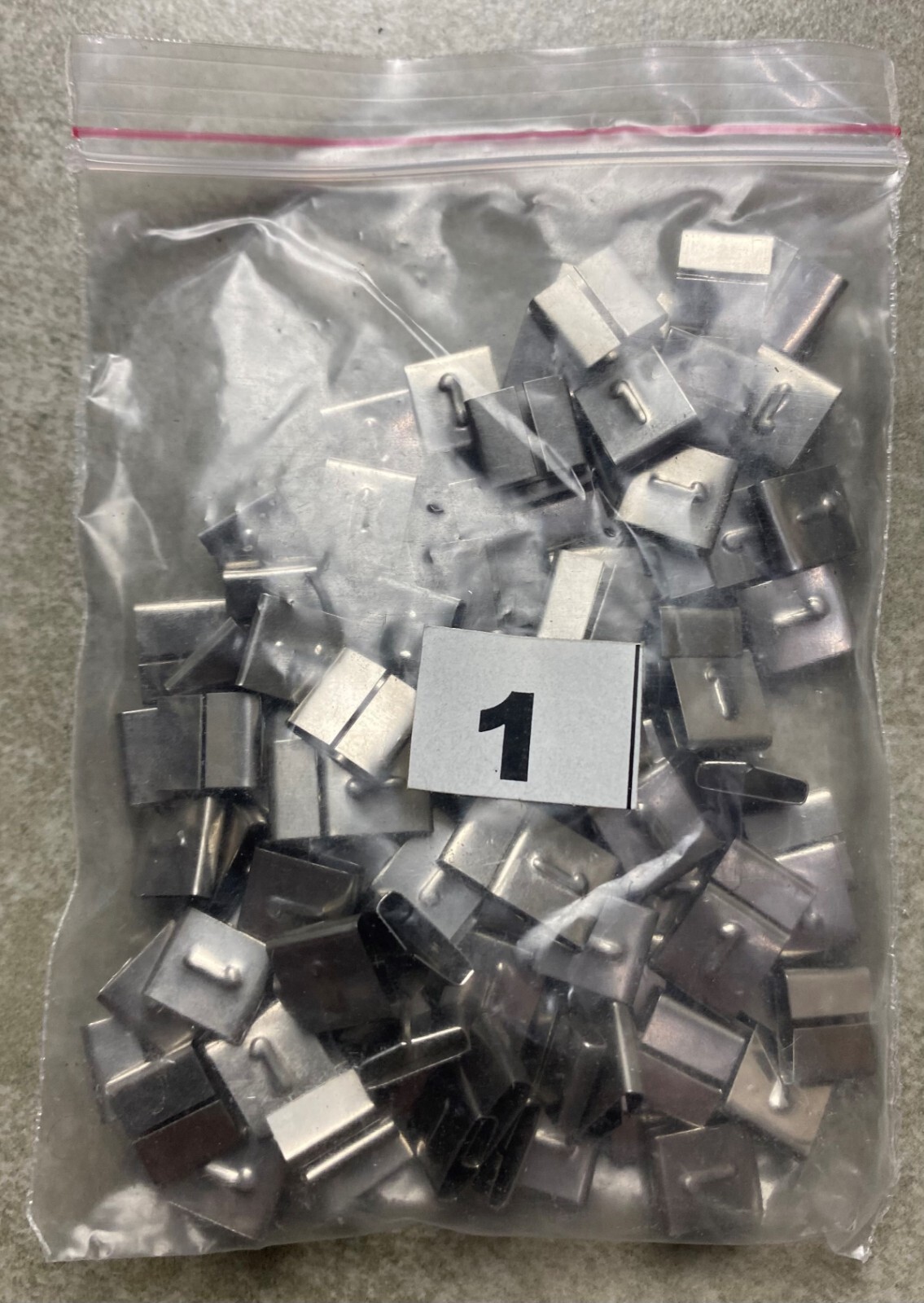 HAYATA ID-1, Stainless Steel Cable Marker 316SS, Symbol “1” , 100 Pc’s Pkt