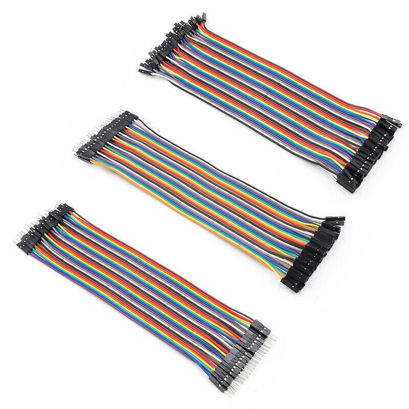 120PCS Multicolor Breadboard Cables Kit Male-Male Male-Female Female-Female