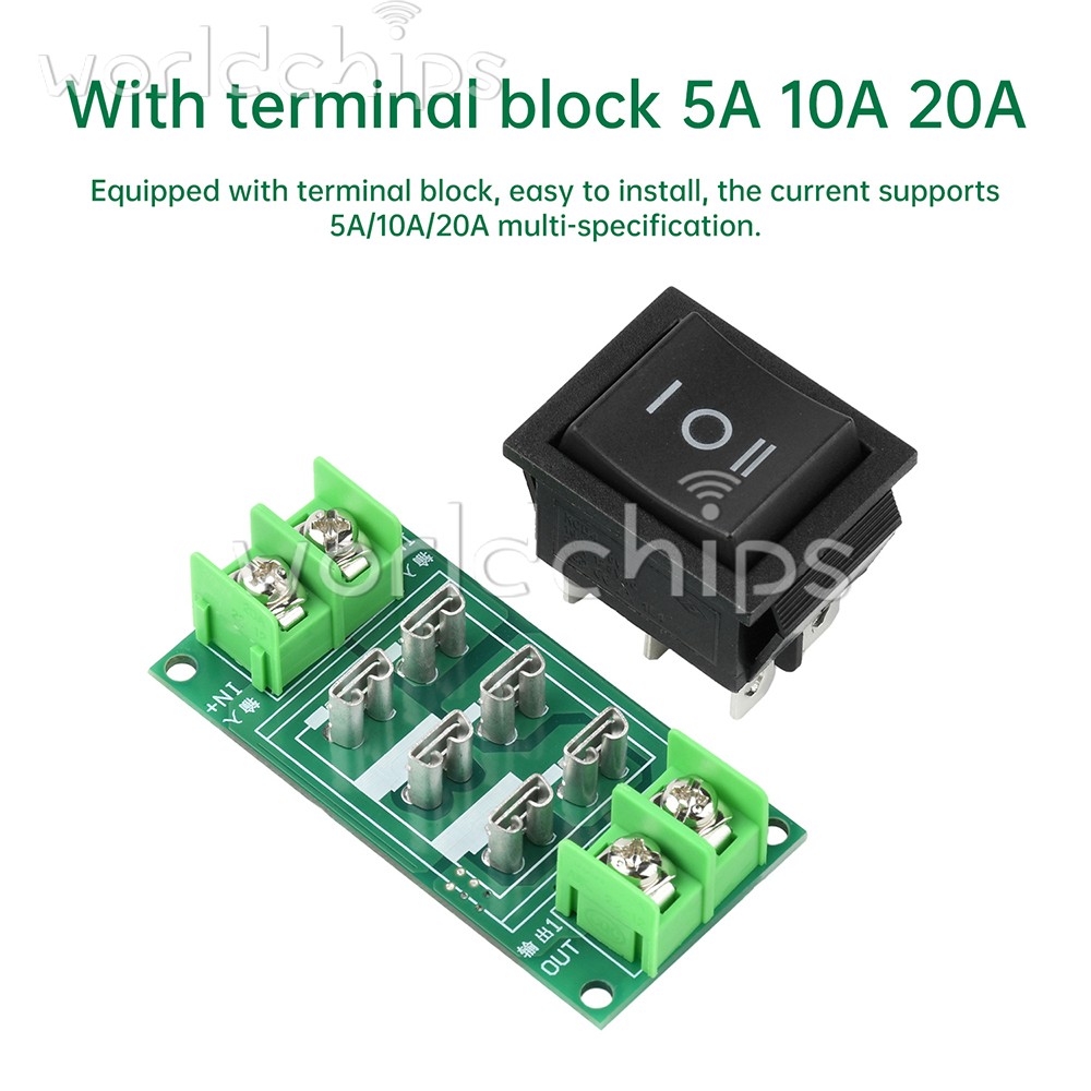 DC 0-120V DC Motor Controller Forward/Stop/Reverse Switch Module 5A 10A 20A