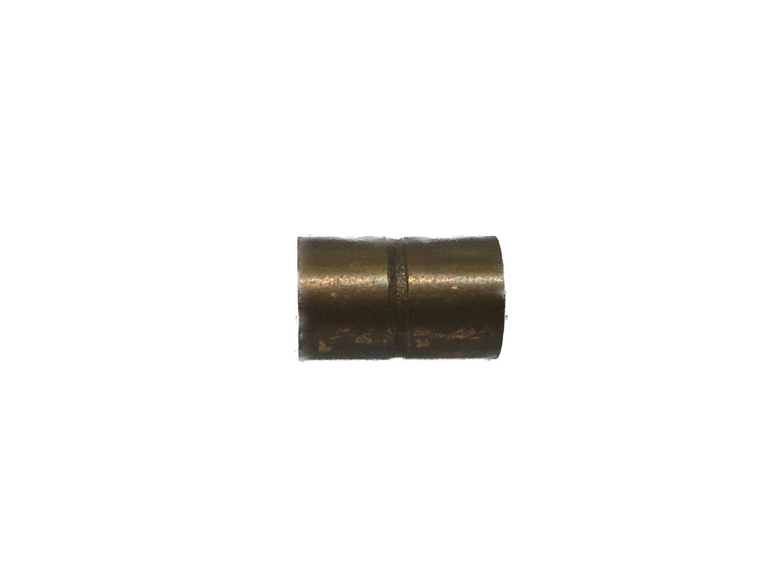 (10) NOS Unbranded 1/4” x 1/4” Copper Coupling w/ Rolled Tube Stop 3/8” OD