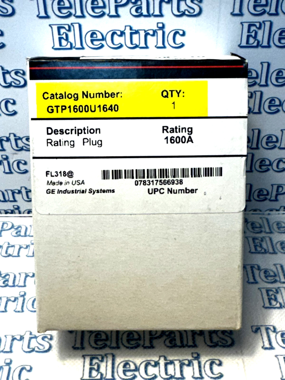 GE ENTELLIGUARD GTP1600U1640 Rating Plug 1600 AMP (Stock # Q-20