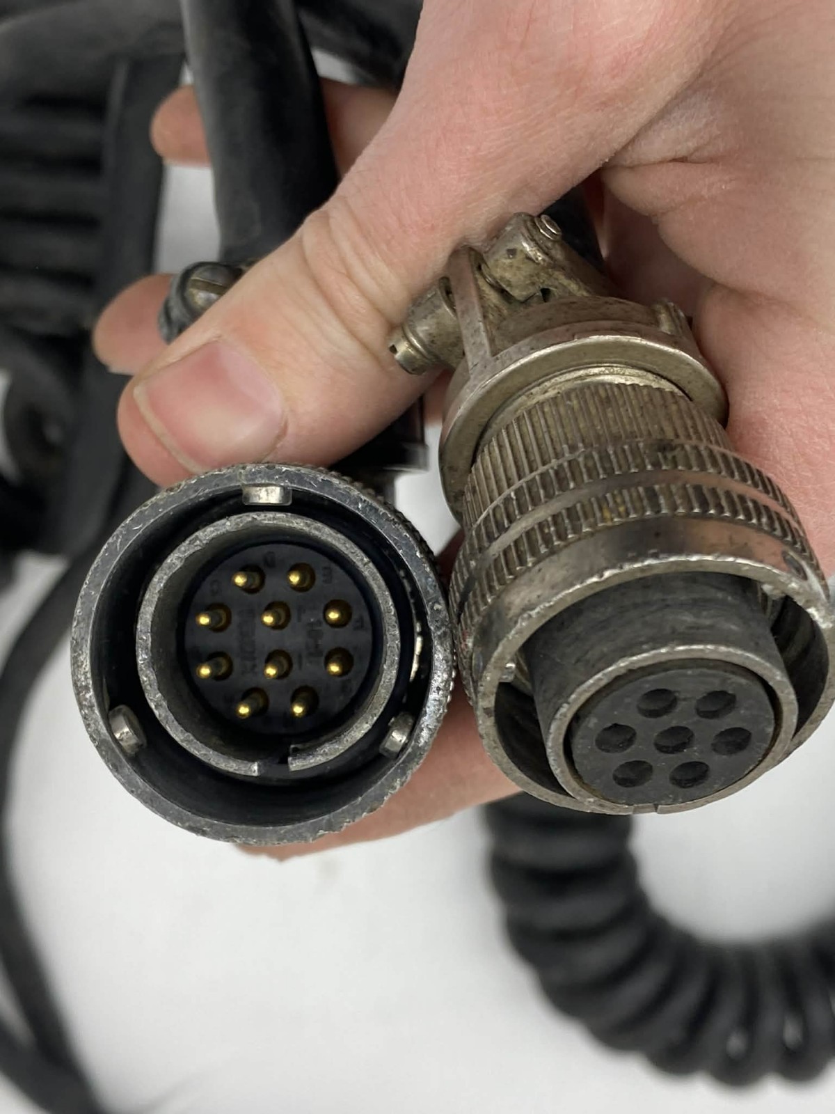 Lot x3 Trimble 68182 Machine Cable 10 pin Quick Disconnect to 7-socket Amphenol•