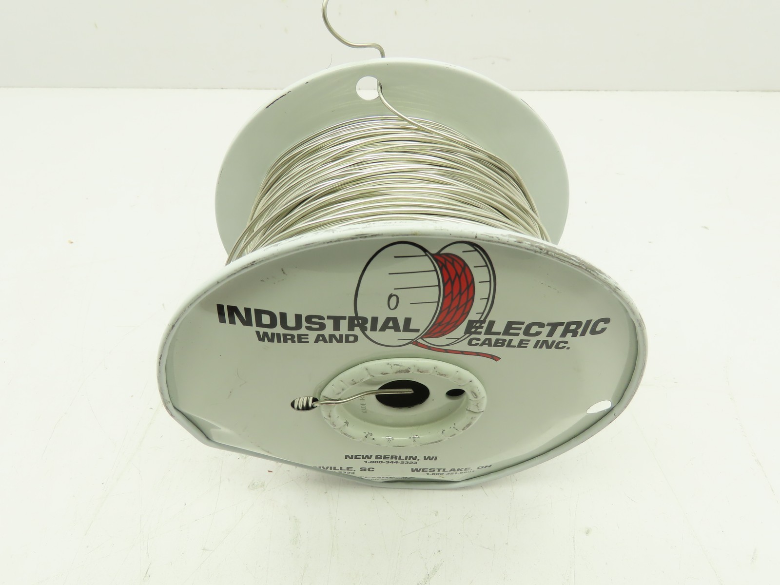 Industrial Electric 14 Ga Solid Uninsulated Tinned Coper Wire Partial 1000′ Roll