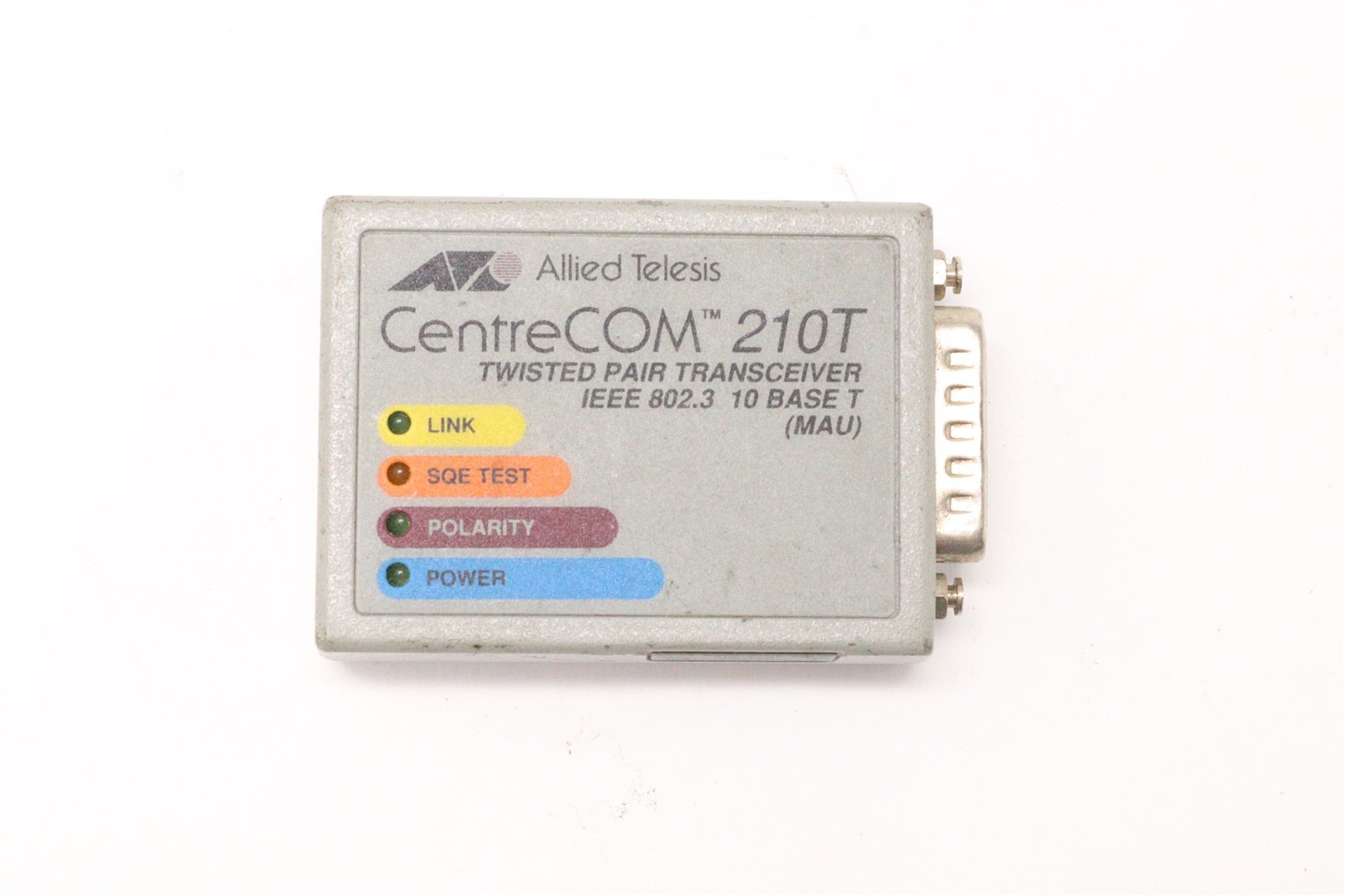 ALLIED TELESIS CENTRECOM TWISTED PAIR TRANSCEIVER AT-210T