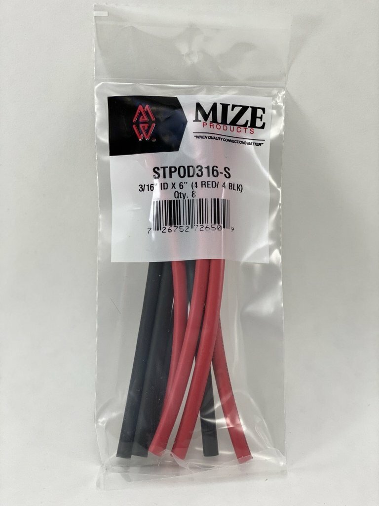 Mize Polyolefin Dual Wall Heat Shrink Tubing w/ Adhesive Choose From 6 Sizes