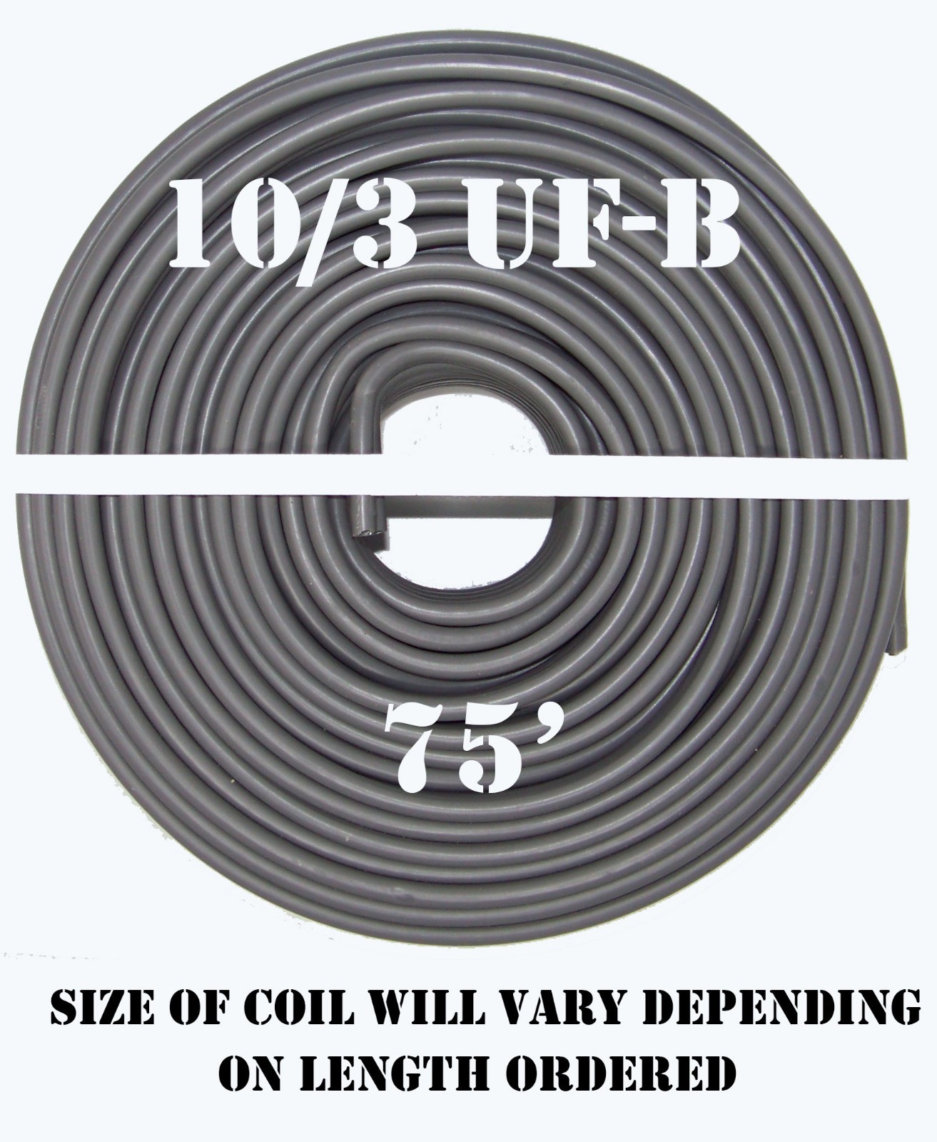 10/3 UF-B x 75′ Southwire Underground Feeder Cable
