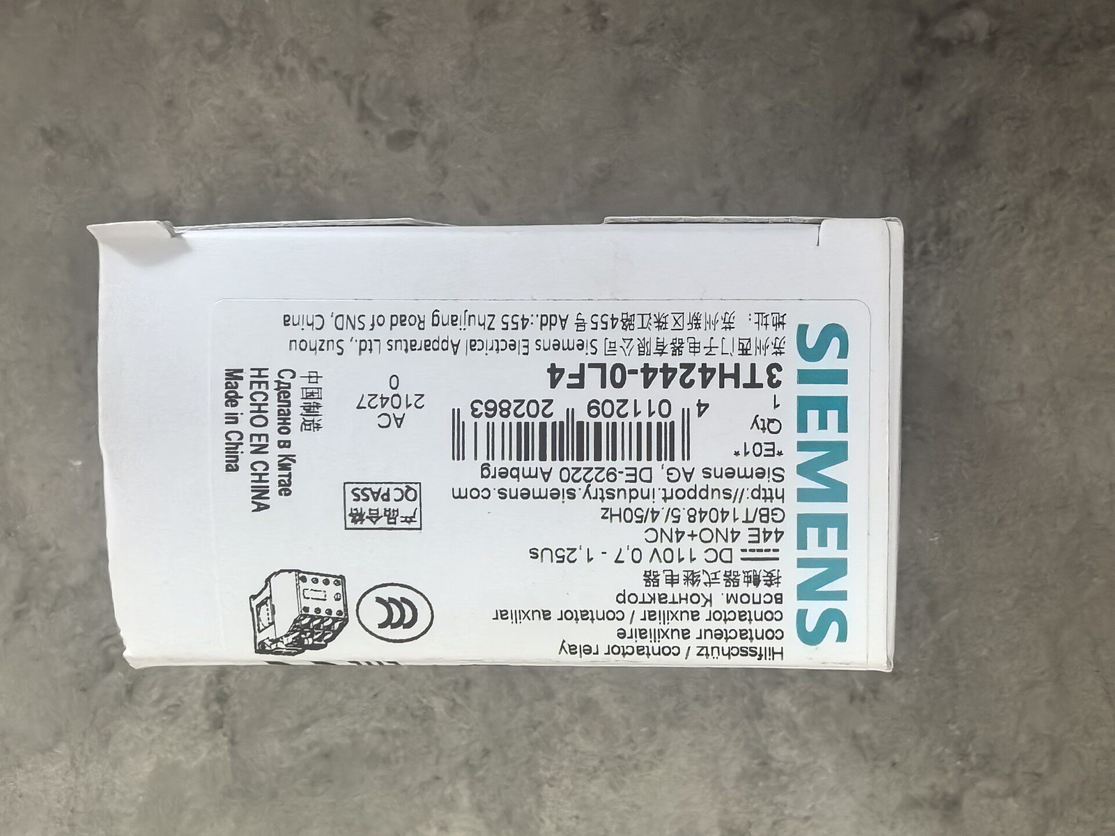 1PC NEW SIEMENS 3TH4244-0LF4 Control Module 1 Year Warranty