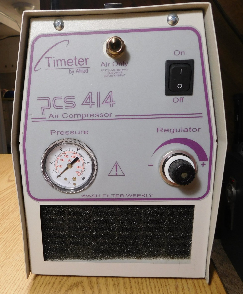 Timeter by Allied, PCS 414 Air Compressor, T14614, 115 V, 60 Hz, 7 Amps