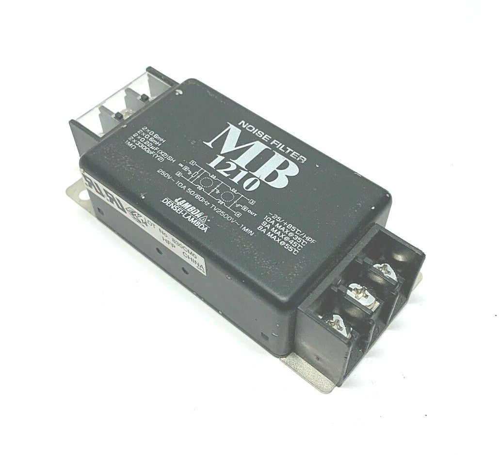 DENSEI-LAMBDA MB1210 NOISE FILTER, 250V 10A