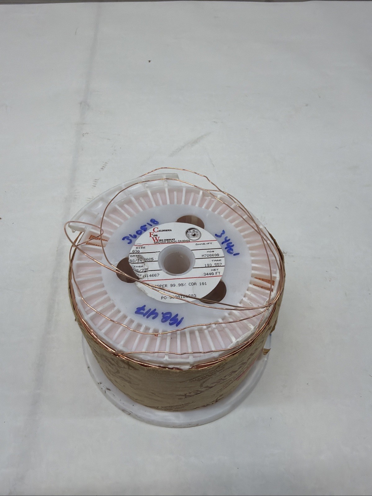 California Fine Wire Company .030 Copper 3440FT