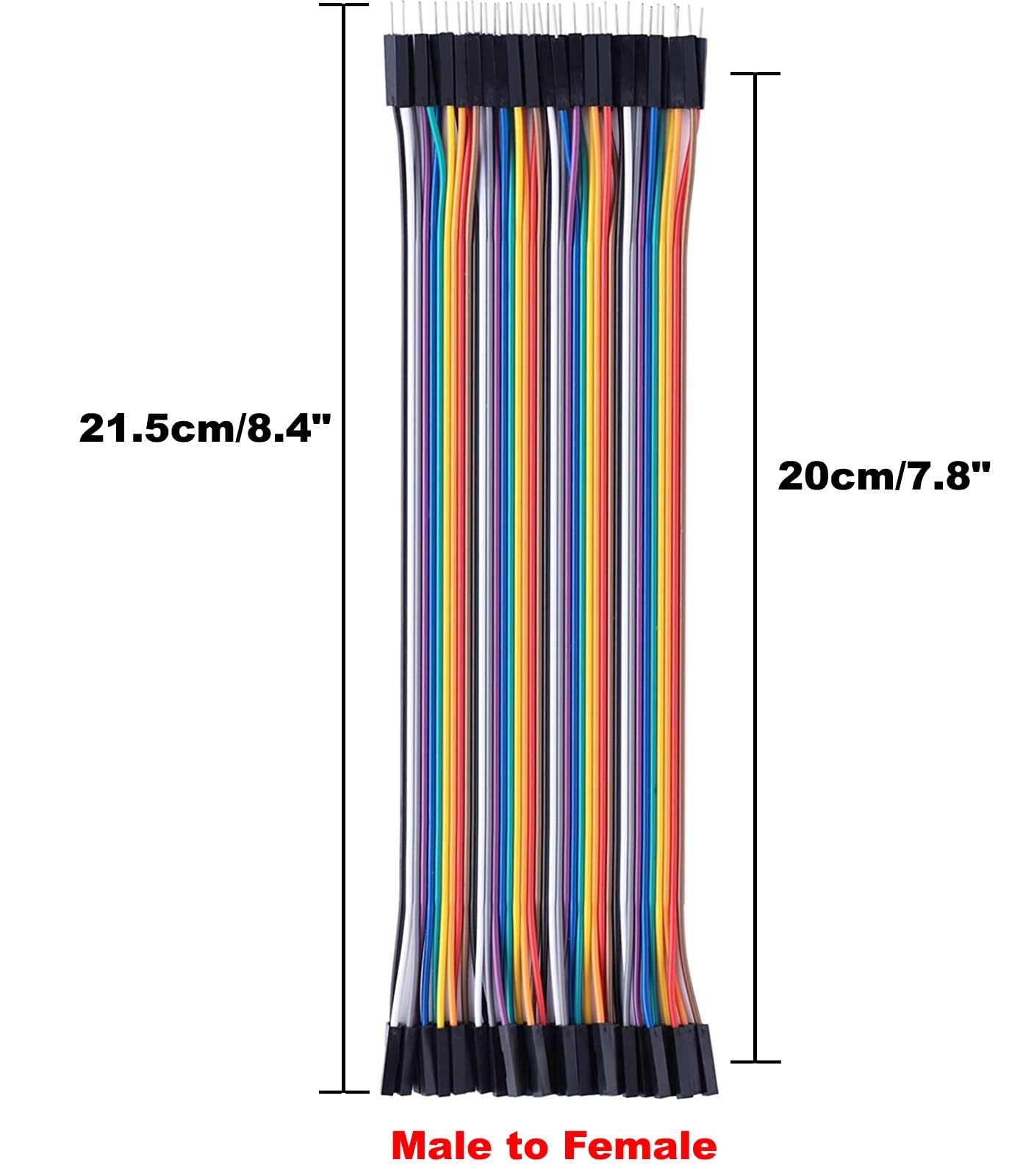 120PCS Dupont Jumper Wire Kit M/M M/F F/F 20cm Breadboard Cables for Arduino