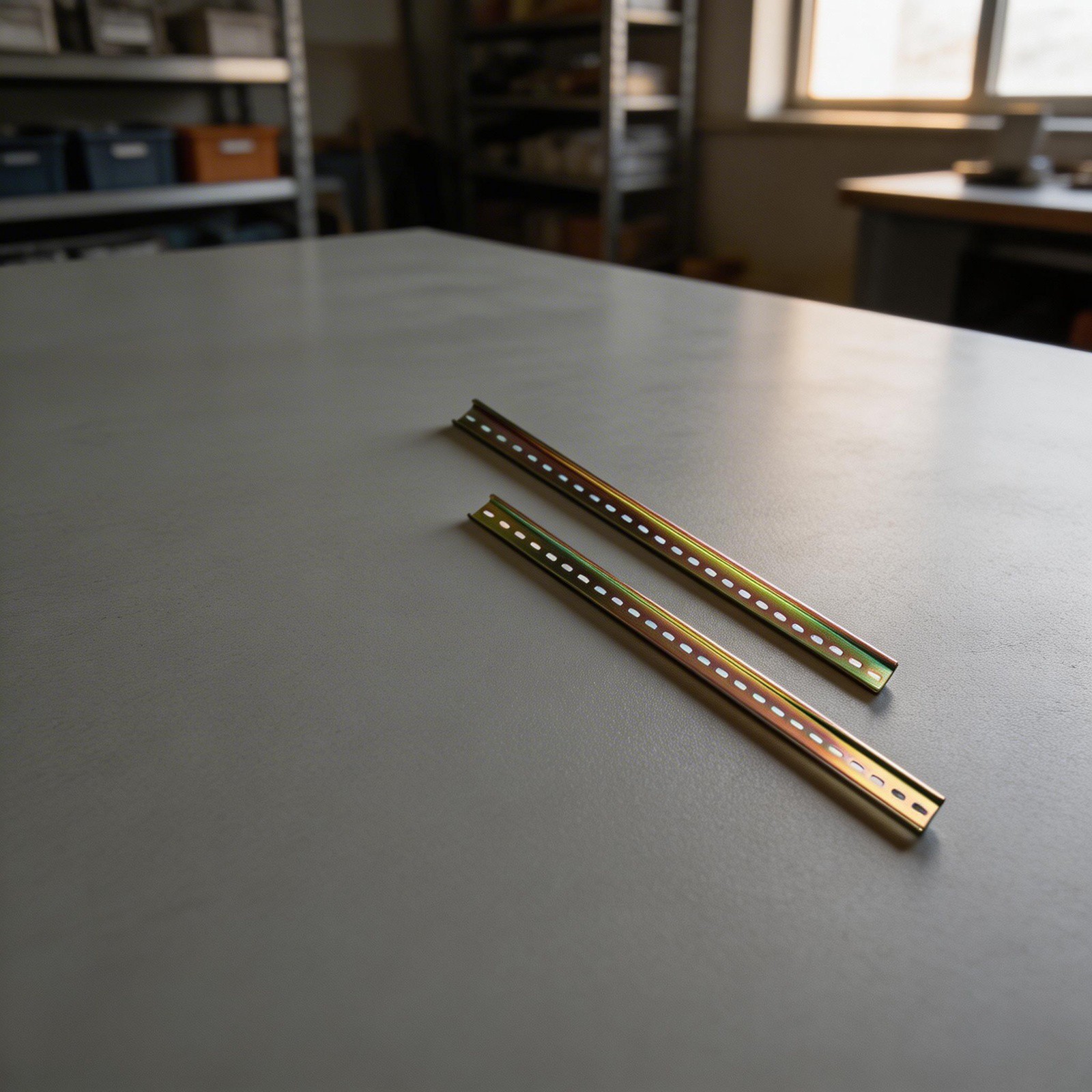 DIN Rail Slide Rail 2 Pieces 35mm Wide 7.5mm High Aluminum DZ47 Guide Rail