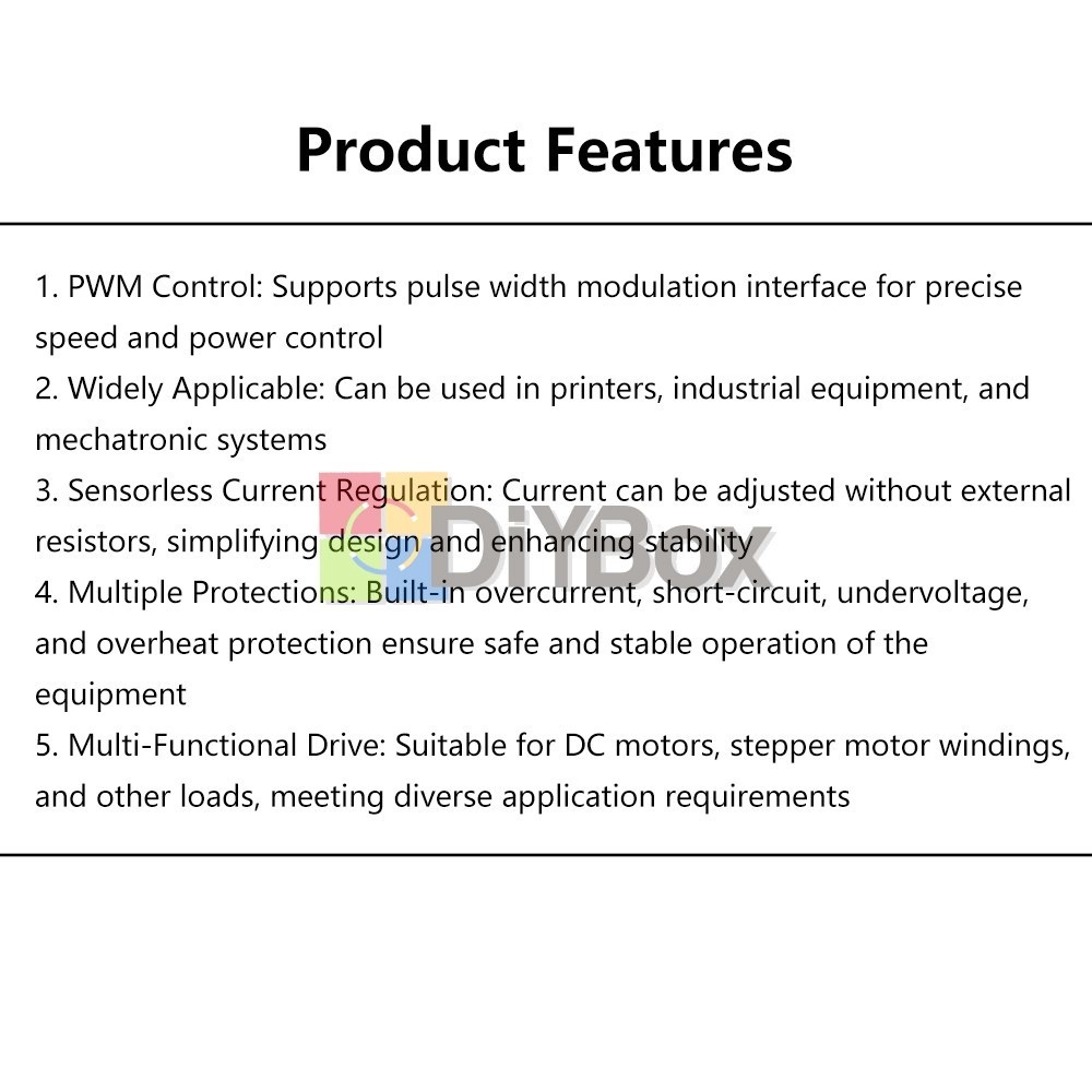 5PCS DRV8871 Brushed DC Motor Driver H-Bridge Module 3.6A PWM Control DC 6.5-45V