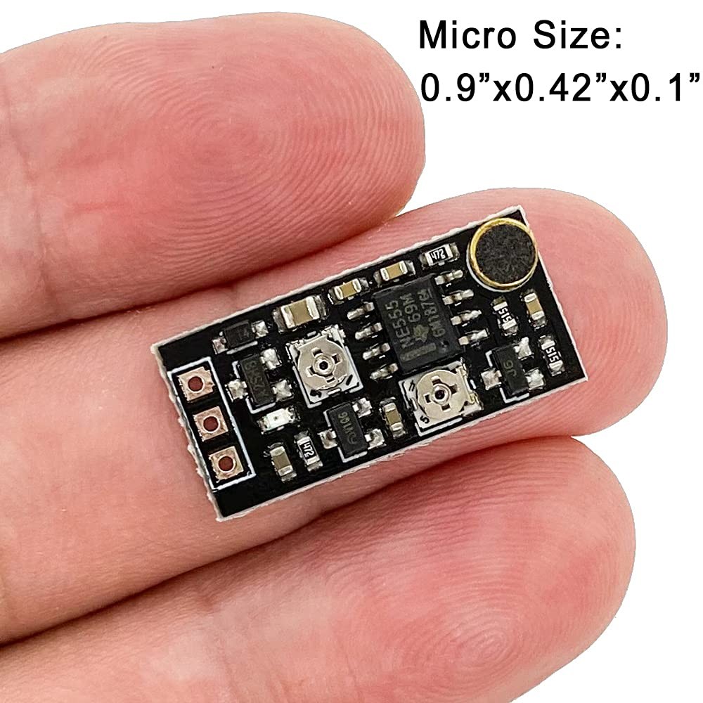 2PCS DC Voice Control Delay Switch Miniature Microphone Sound Activated Time