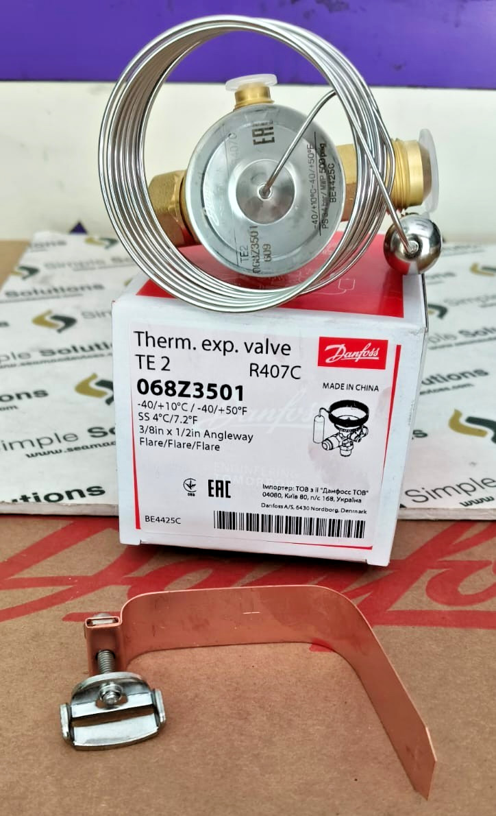 1PC- Danfoss 068Z3501 Thermostatic expansion valve, TEZ 2, R407C-Brand New