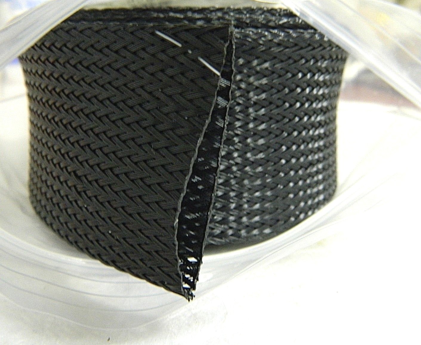 Flexo Flame Retardant Braided Expandable Sleeving 1-3/4″ 10 Ft Qty 1 FRN1.75TB10