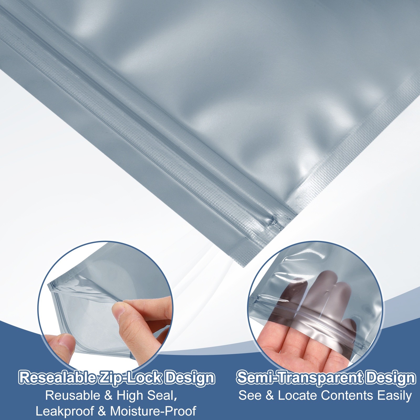 100Pcs for Anti Static Bags 4.3 x 7 Inch Reopenable ESD Bags