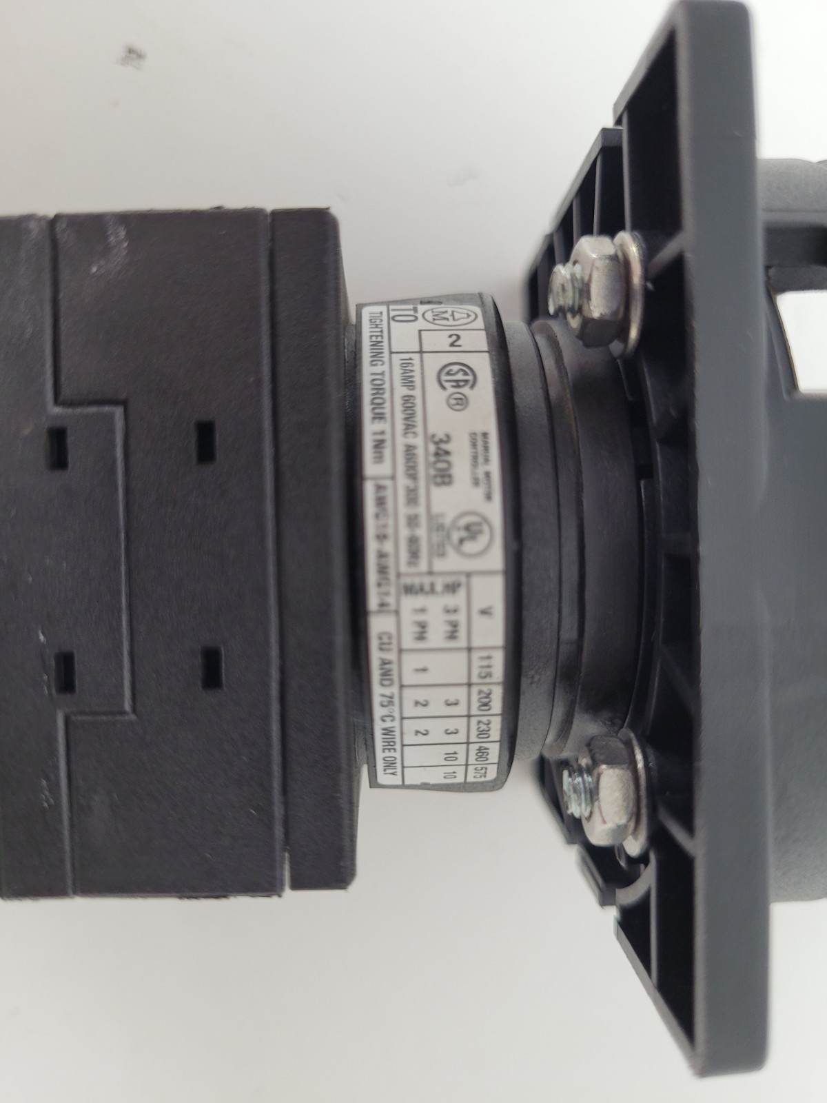 T0-2-1 Moeller 16 Amp 600V Black Handle On Off Switch-Next Day Option