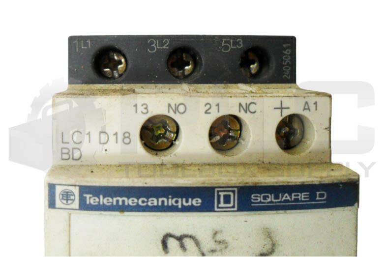TELEMECANIQUE LC1D18BD CONTACTOR 32A 600VAC