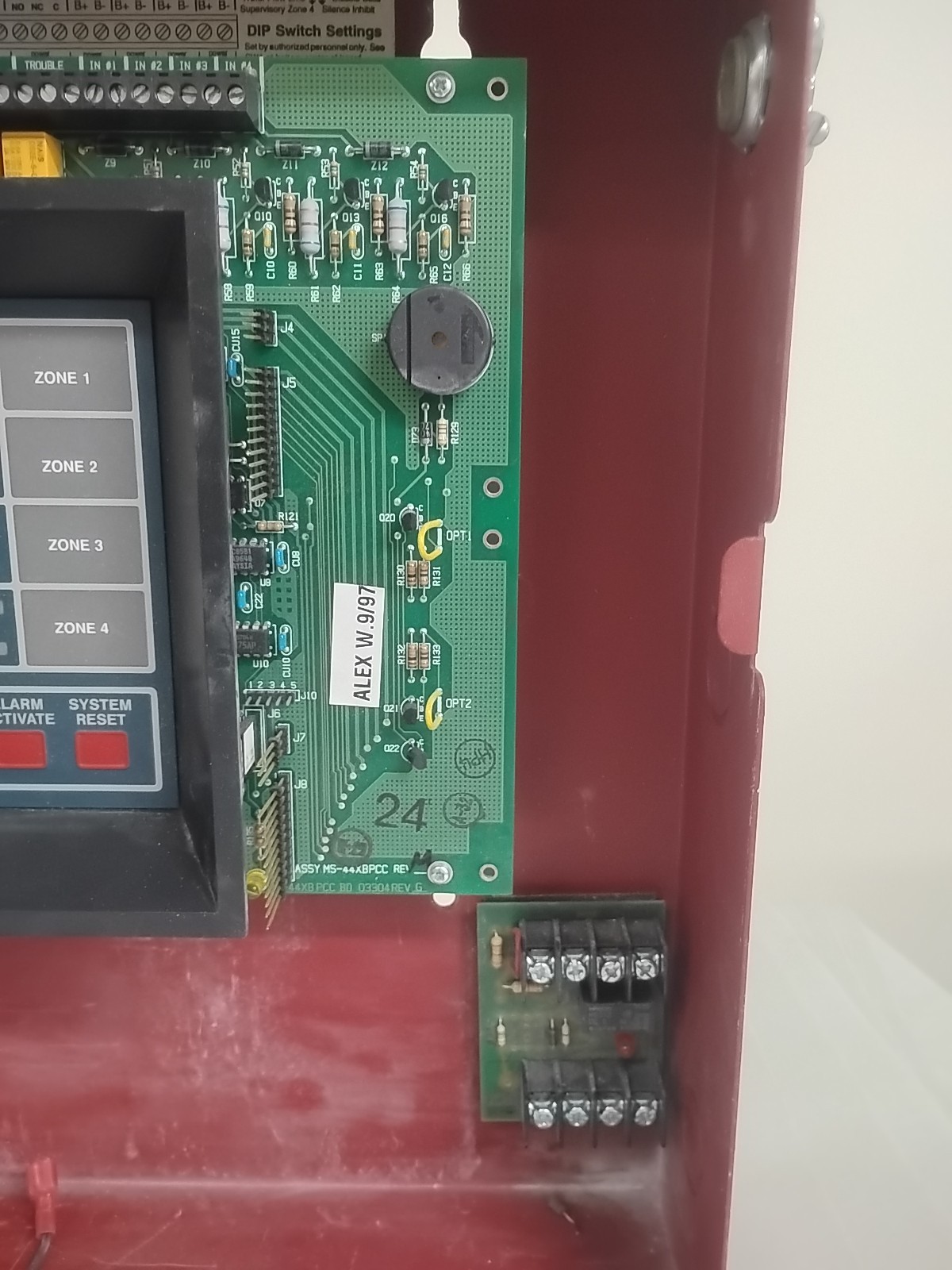 Fire Lite MS-4424B Fire Alarm Control Panel Complete. Preowned
