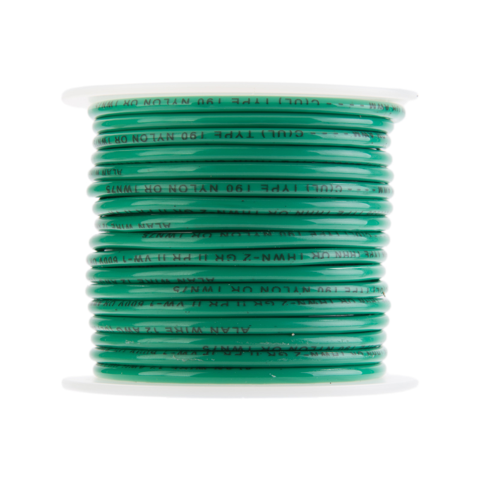 12 AWG Gauge Stranded THHN Wire Green 100 ft 0.128″ 600 Volts Building Wire