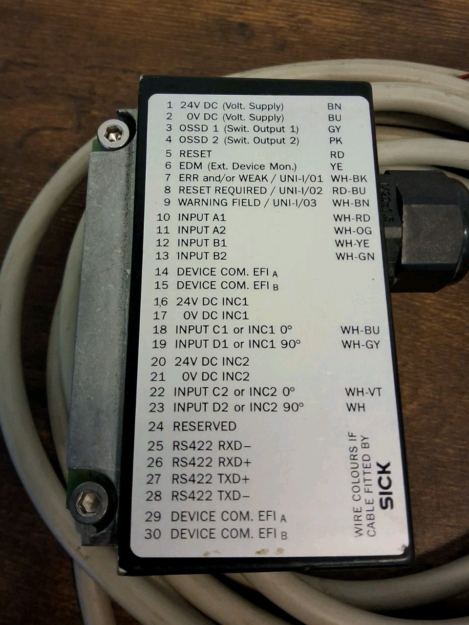 Sick 2027170 System Plug With Cable Made In Hungary
