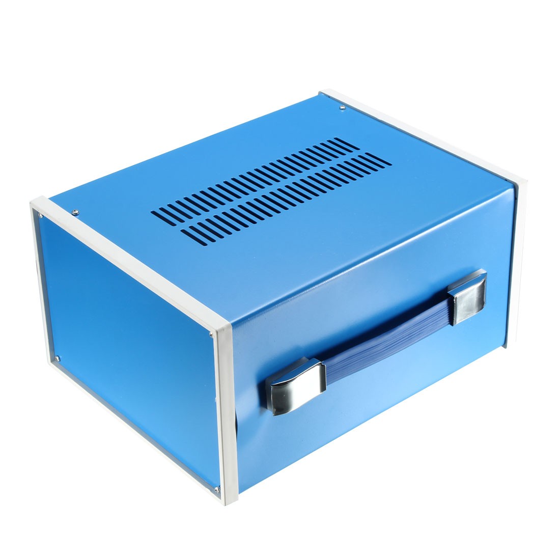 272mmx138mmx213mm Electronic Iron DIY Junction Box Enclosure Case Blue