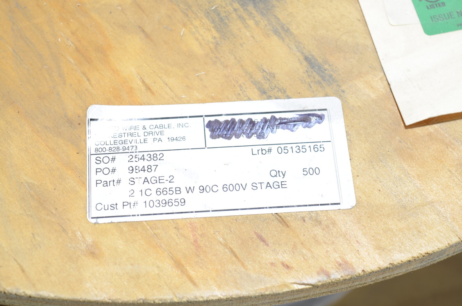 Allied Wire and Cable STAGE-2 , 1C, 2 AWG, 600V, 500′ Length – NEW Surplus!