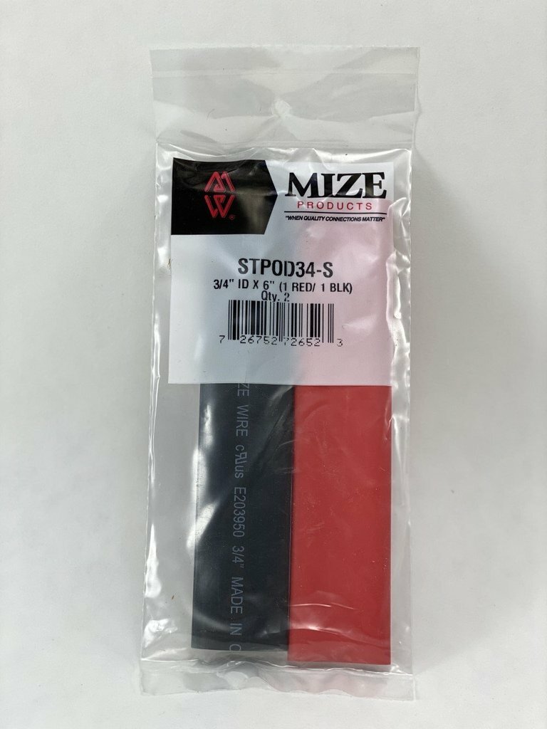 Mize Polyolefin Dual Wall Heat Shrink Tubing w/ Adhesive Choose From 6 Sizes
