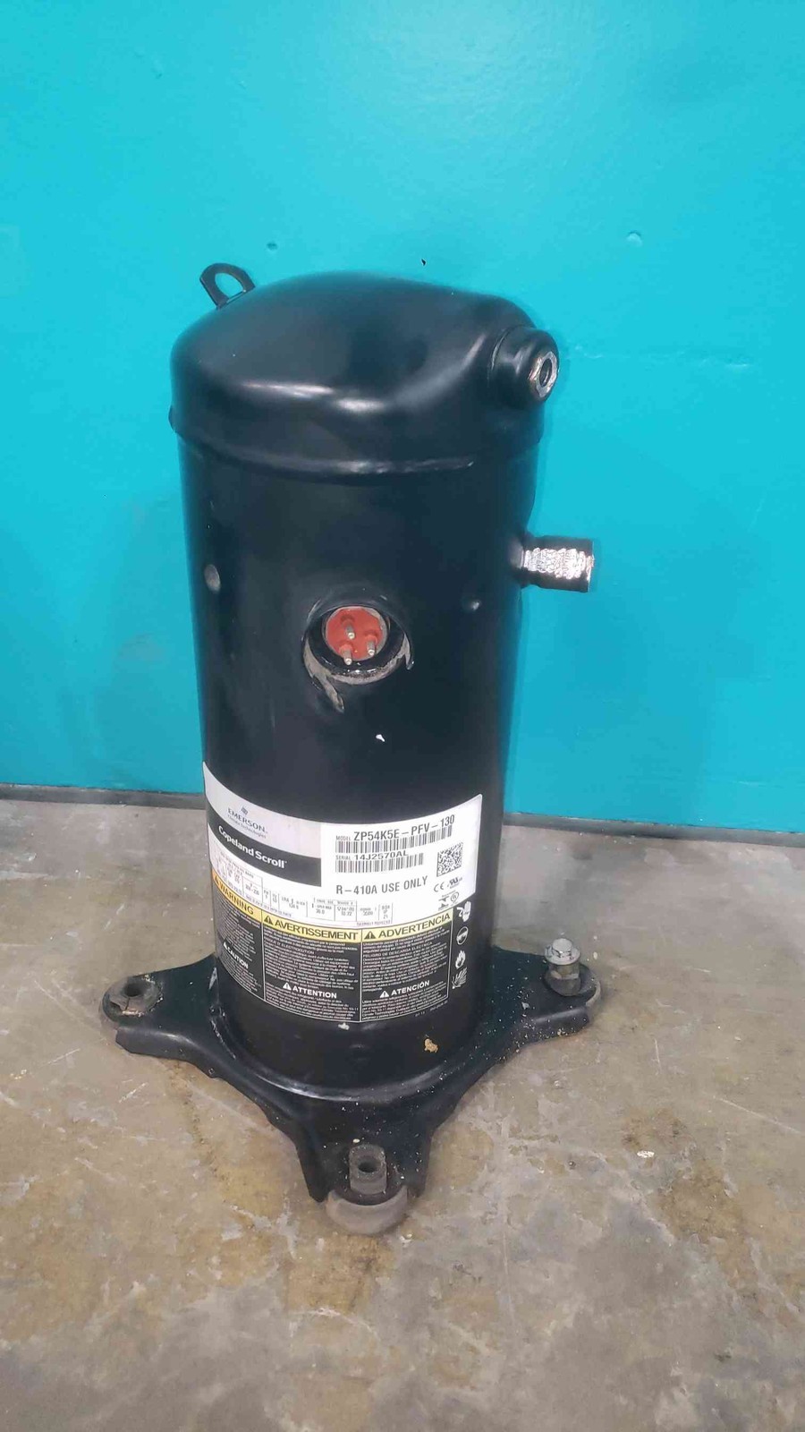 Copeland Scroll 4.5 Ton AC Compressor ZP54K5E-PFV-130 R410A 230V 1PH Emerson