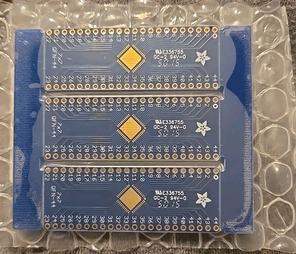 Proto-PIC SMT Breakout PCB for 44-QFN or 44-TQFP – Comes with Three PCBs, 3 Pack