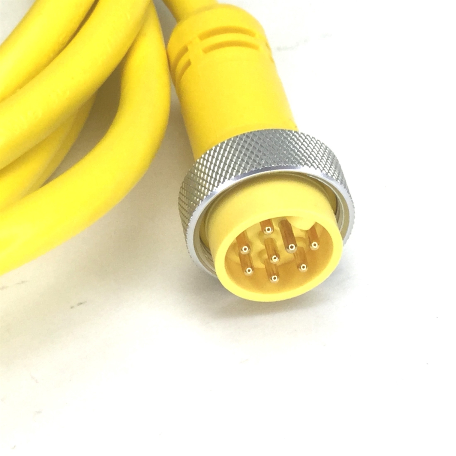 Mencom MIN-8MPX-12 Sensor Cordset, MIN Size, Length: 12′, 8-Pin Male