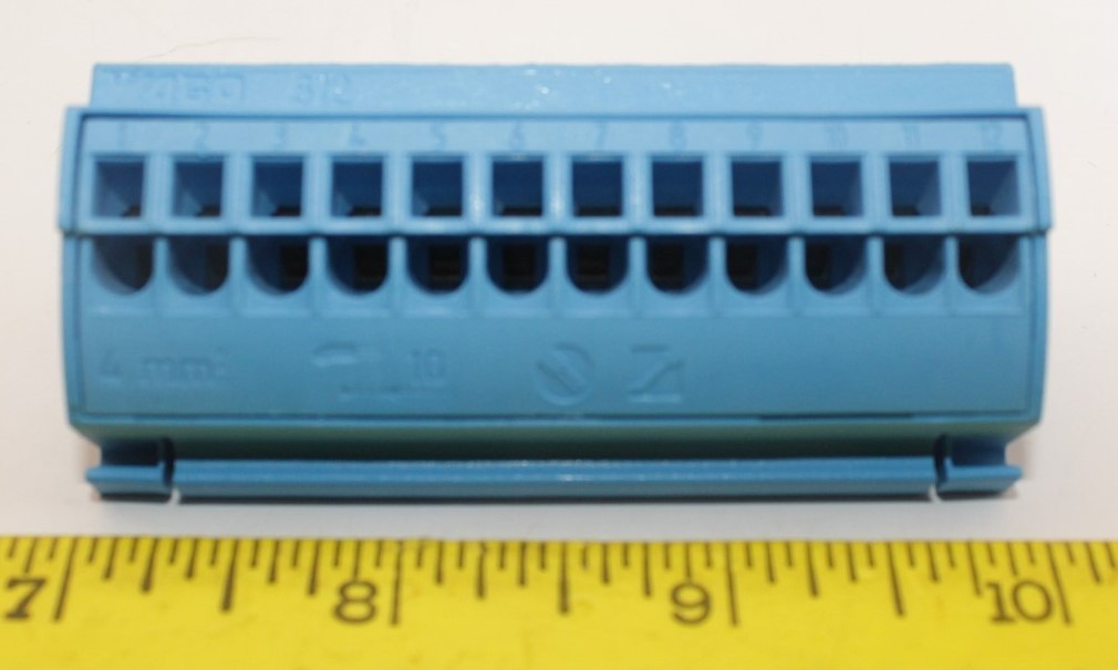 10 PIECE WAGO 812-104 BUSBAR TERMINAL BLOCK 4mm² (BLUE)