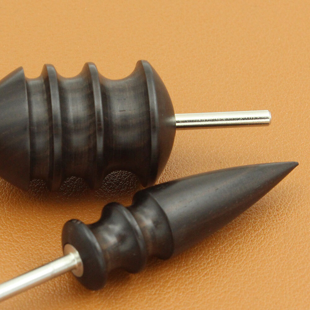 2PCS Pointed Tip Leather Burnisher Electric Polished Head Edge Slicker Tools NEW