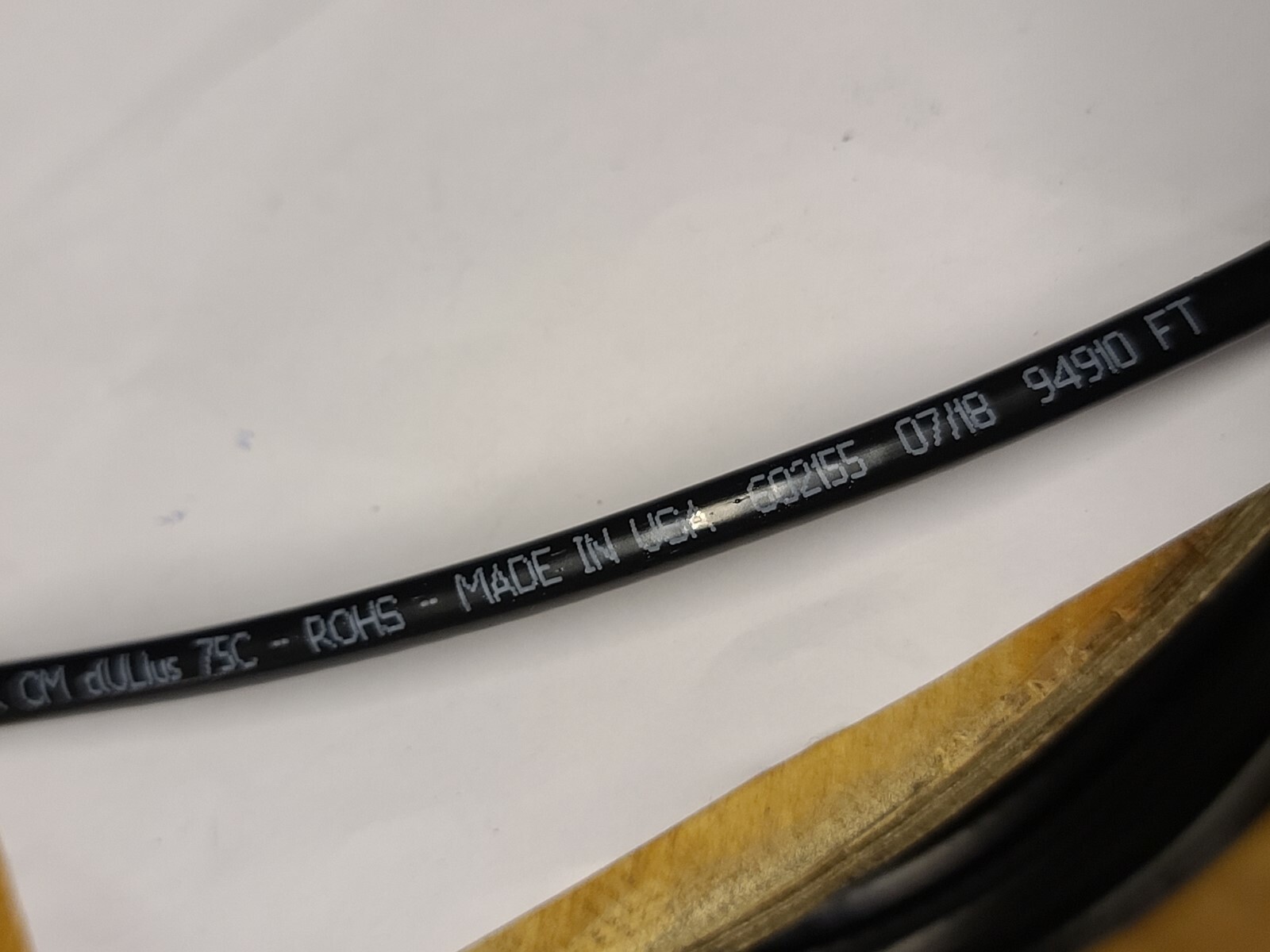 Carol C1103 #22awg RG-59/U Coaxial CCTV Video RF Antenna Camera Cable Black/50ft