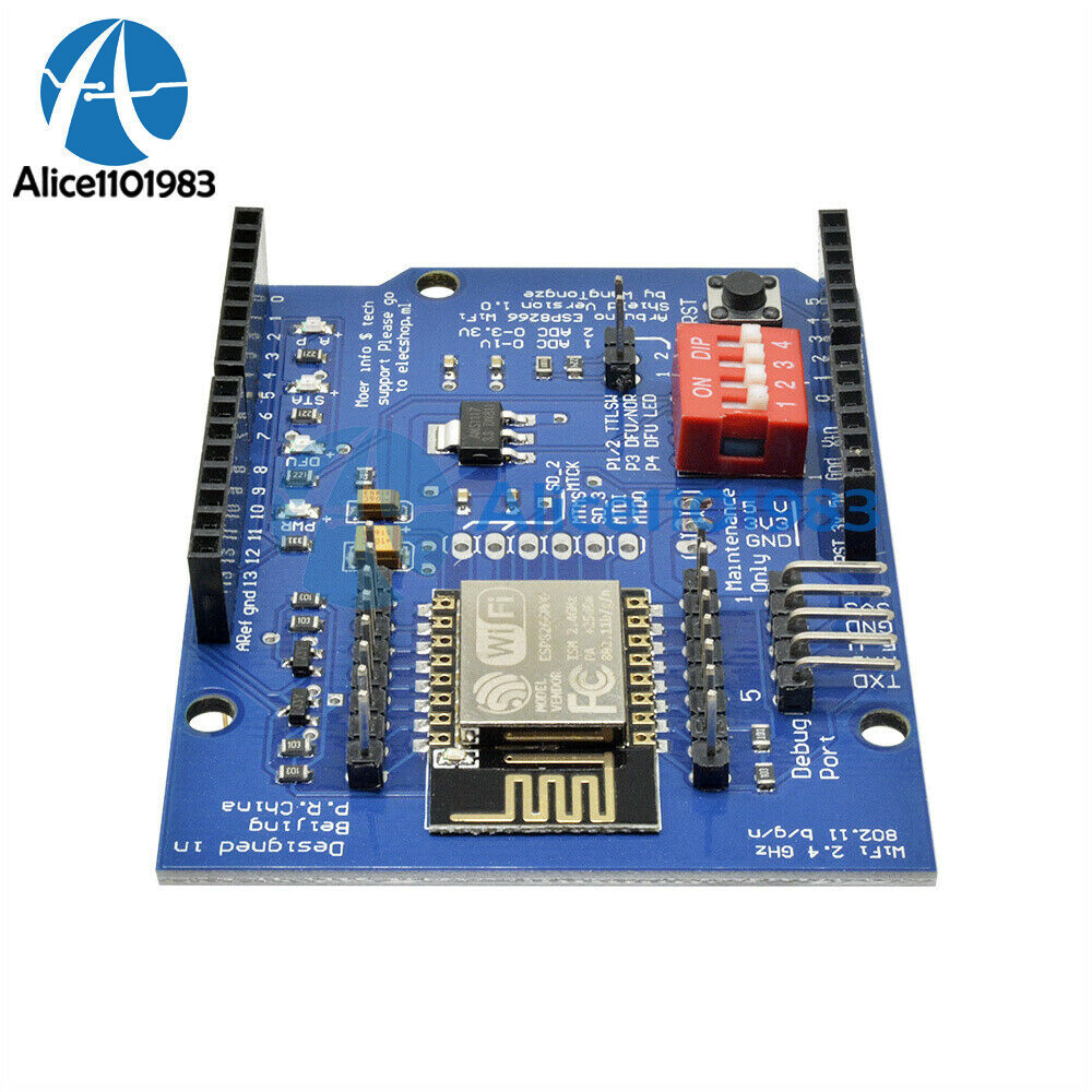 ESP8266 ESP-12E UART WIFI Wireless Shield TTL Converter for Arduino UNO R3 Mega
