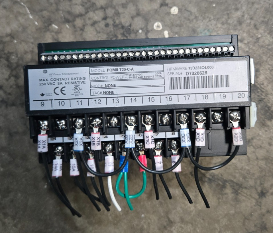GE PQM II-T20-C-A Power Quality Meter