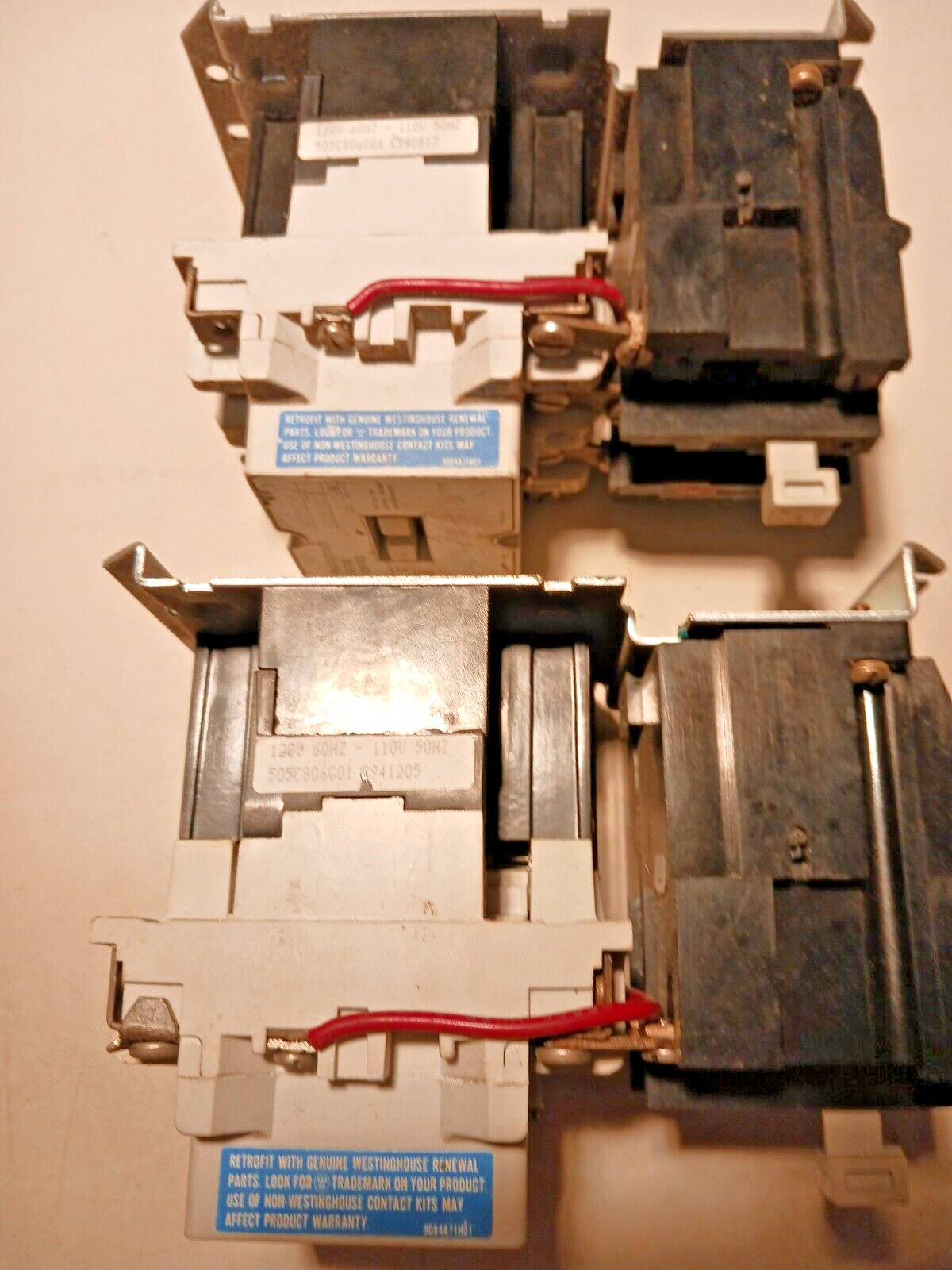 Westinghouse A200m0cac sz 0 starters used (sold as 1 lot of 2)