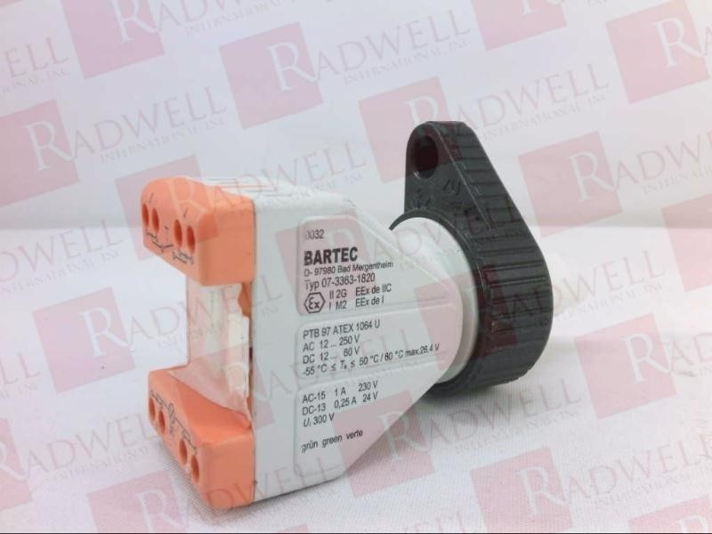 BARTEC 07-3363-1820 / 0733631820 (BRAND NEW)