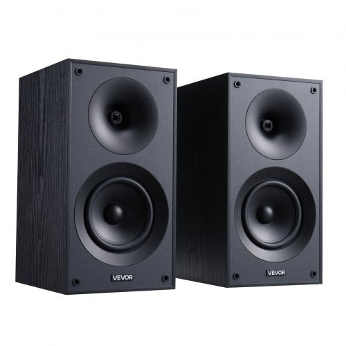 Passive Bookshelf Speaker, 300W, Book Shelf Stereo Speakers with 5.25-Inch Woofe