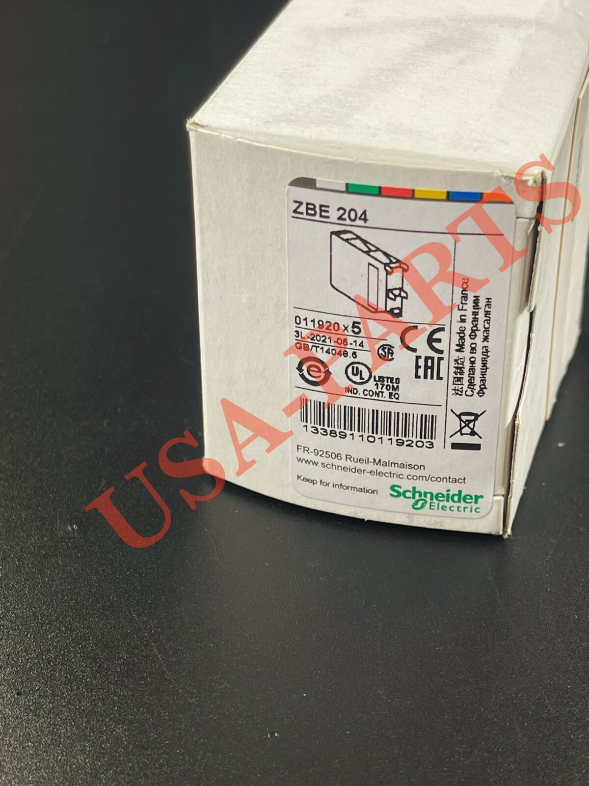 NEW SCHNEIDER ZBE-204 ZBE204 CONTACT BLOCK *Free Same Day Shipping By 6 pm*