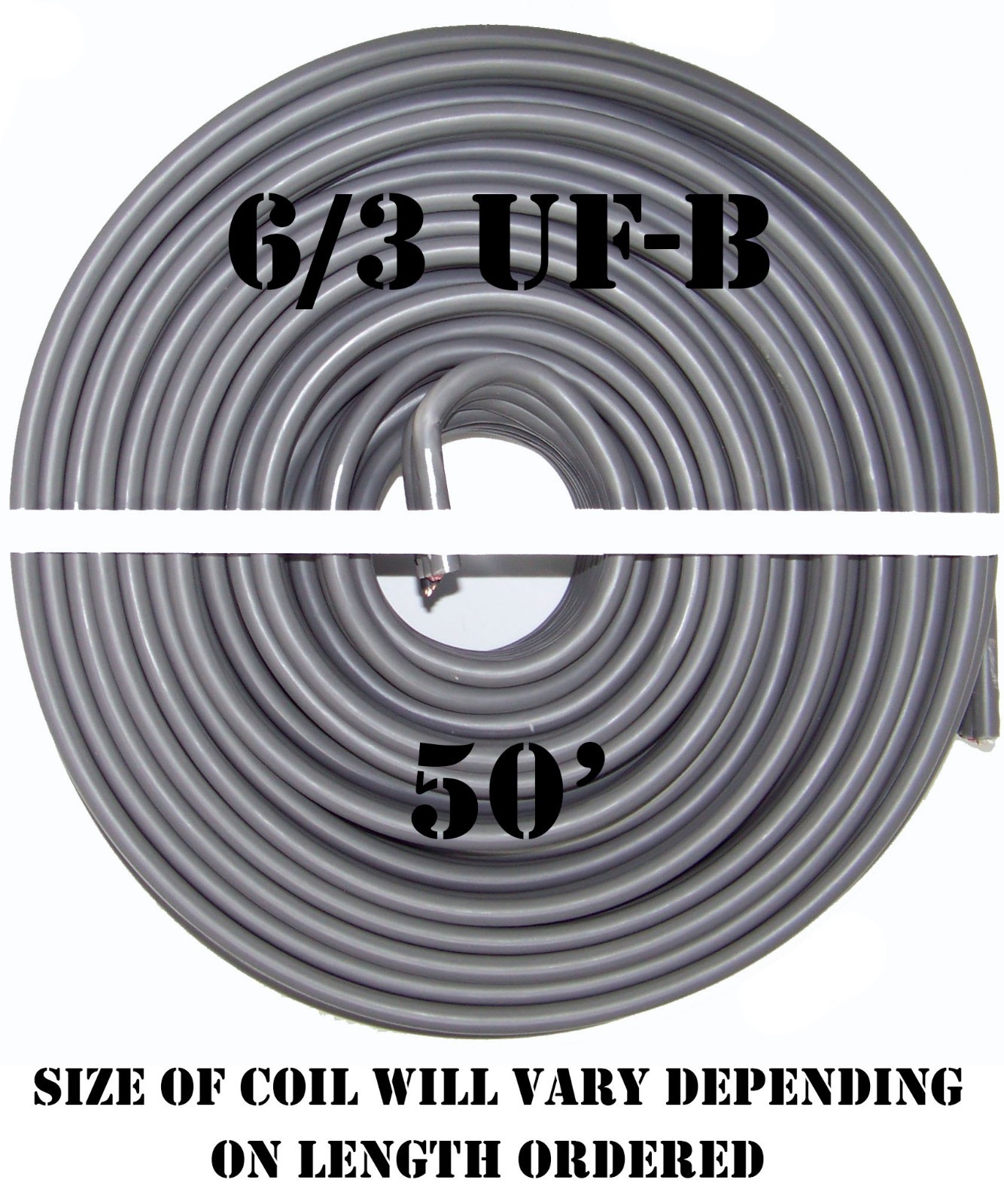 6/3 UF-B x 50′ Southwire Underground Feeder Cable