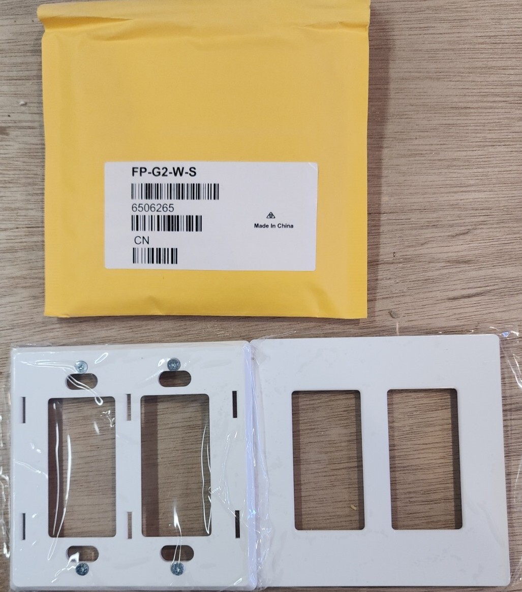 CRESTRON FP-G2-W-S 2 GANG DECORA WALL PLATE