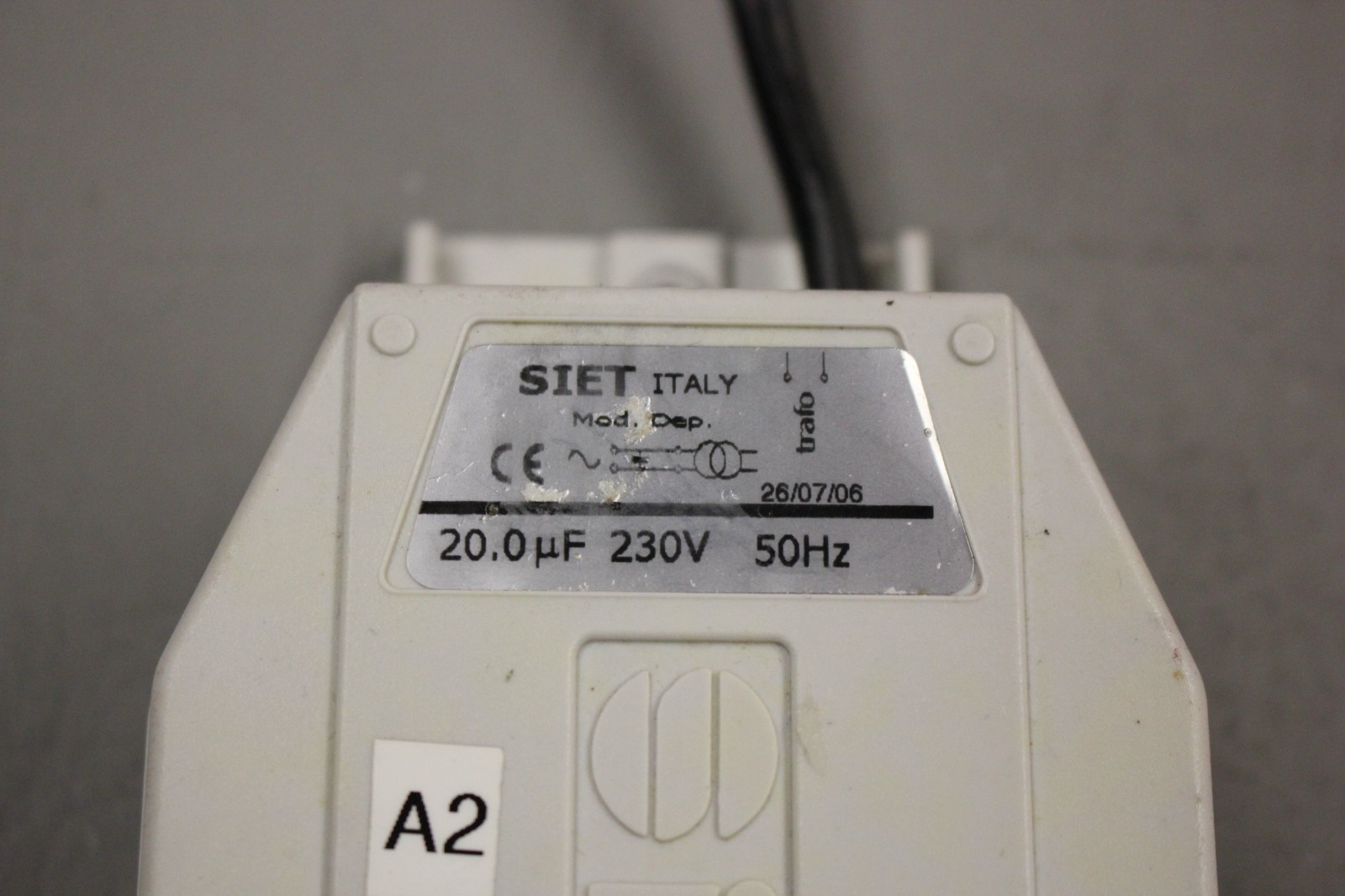 SIET INDUSTRIAL CAPACITOR 20.0F 230V 50HZ