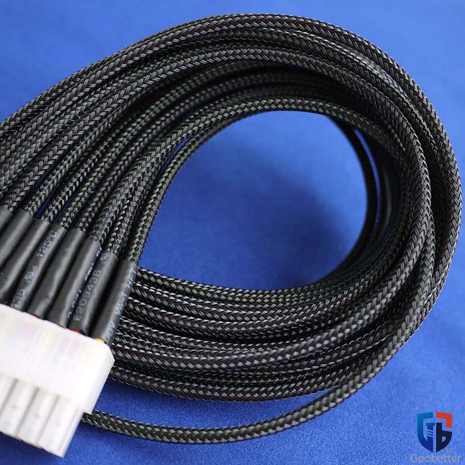 PET Braided Cable Sleeving, Auto Wire Harnessing Sheathing Black Ø1mm to 100mm