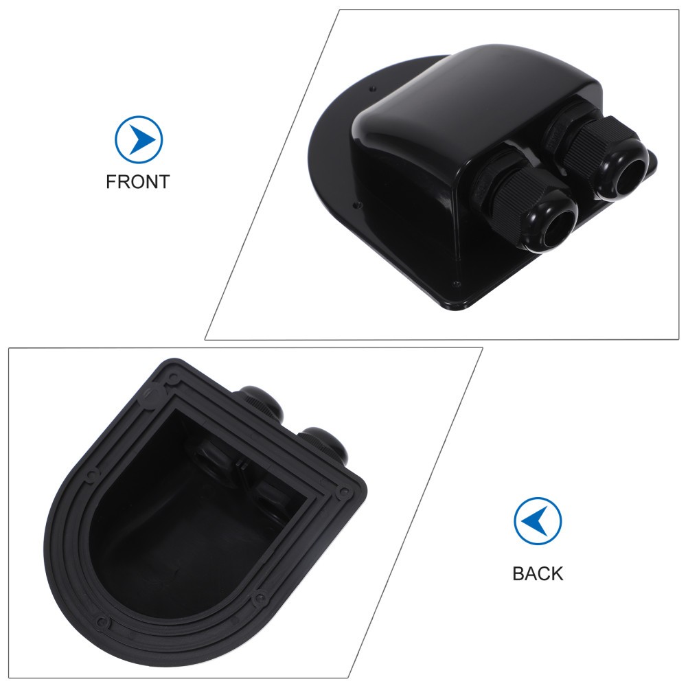 2pcs Cable Gland Waterproof Cable Pass Through 2-hole Rv Solar Project Gland