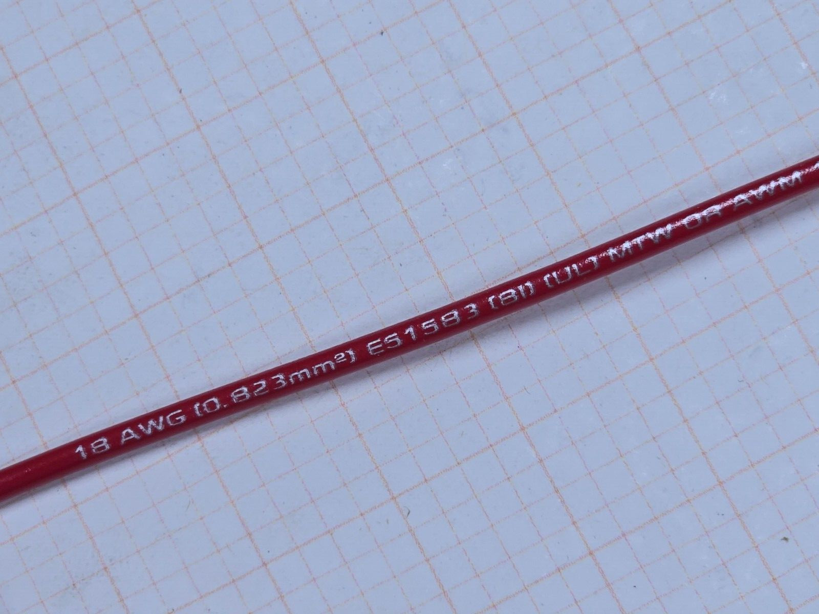 Southwire/Copperfield #18awg 16x30B UL-1015 Hook-Up/Lead Wire 600V Red/100ft