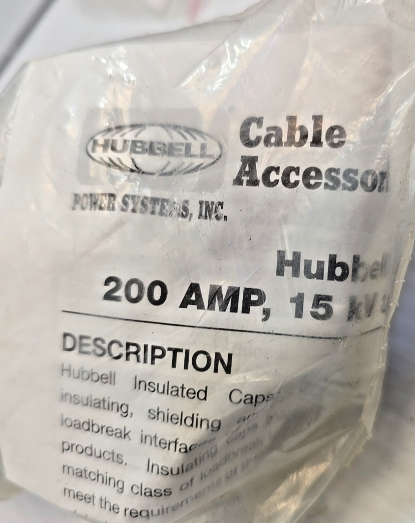 Hubbell 215ICI 15KV LOAD BREAK INSULATION CAP CUFF 200A NEW
