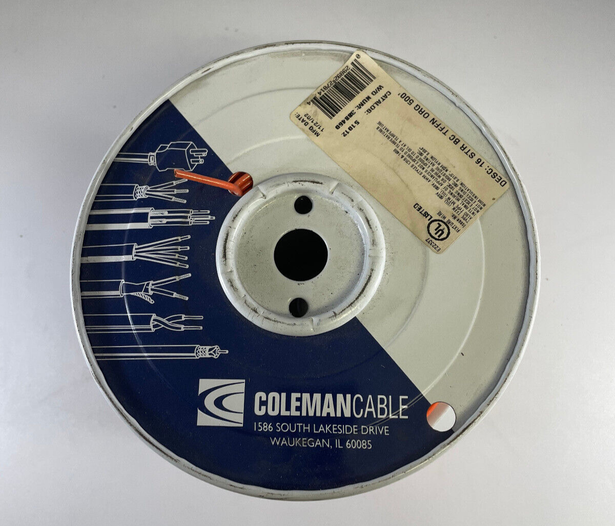 (25 FT)COLEMAN CABLE E22337 (UL) TFFN 600V OR AWM STYLE 1316 & 1408 600V 16 AWG